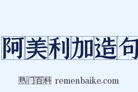 阿美利加造句是什么意思的图片